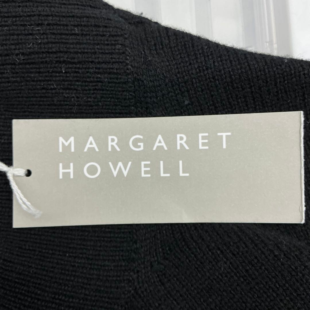 MARGARET HOWELL モックネック スイッチングウールニット