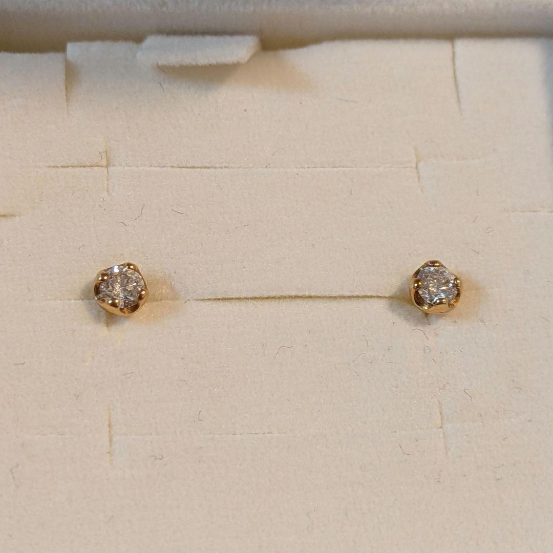 4℃ K18 ダイヤモンドピアス