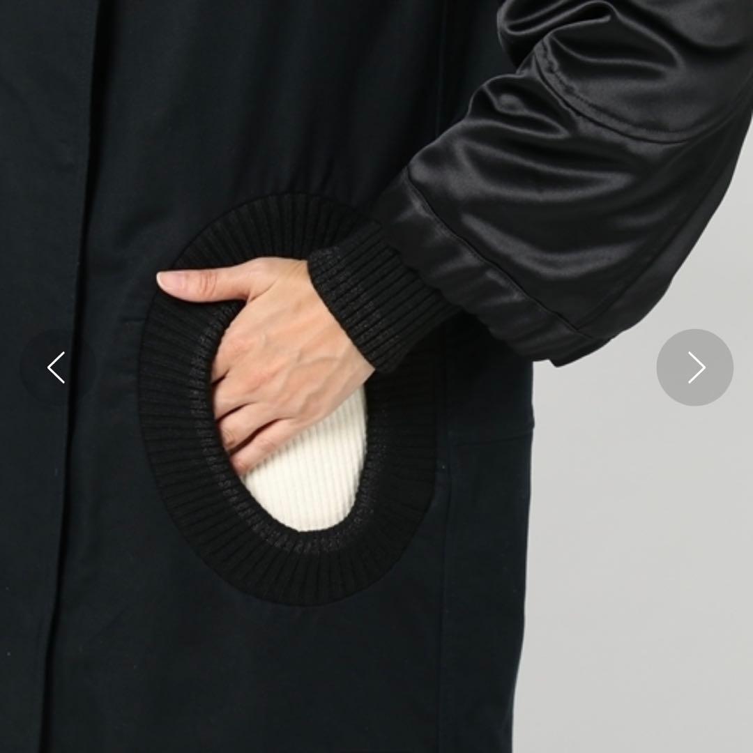 美品✨ツモリチサト アマモールモッズコート フォックスファー ライナー ブラック