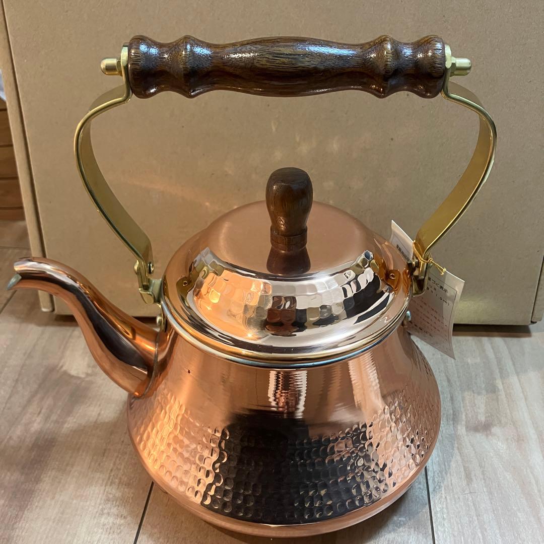 未使用 島本製作所 SS 銅製 やかん ケトル