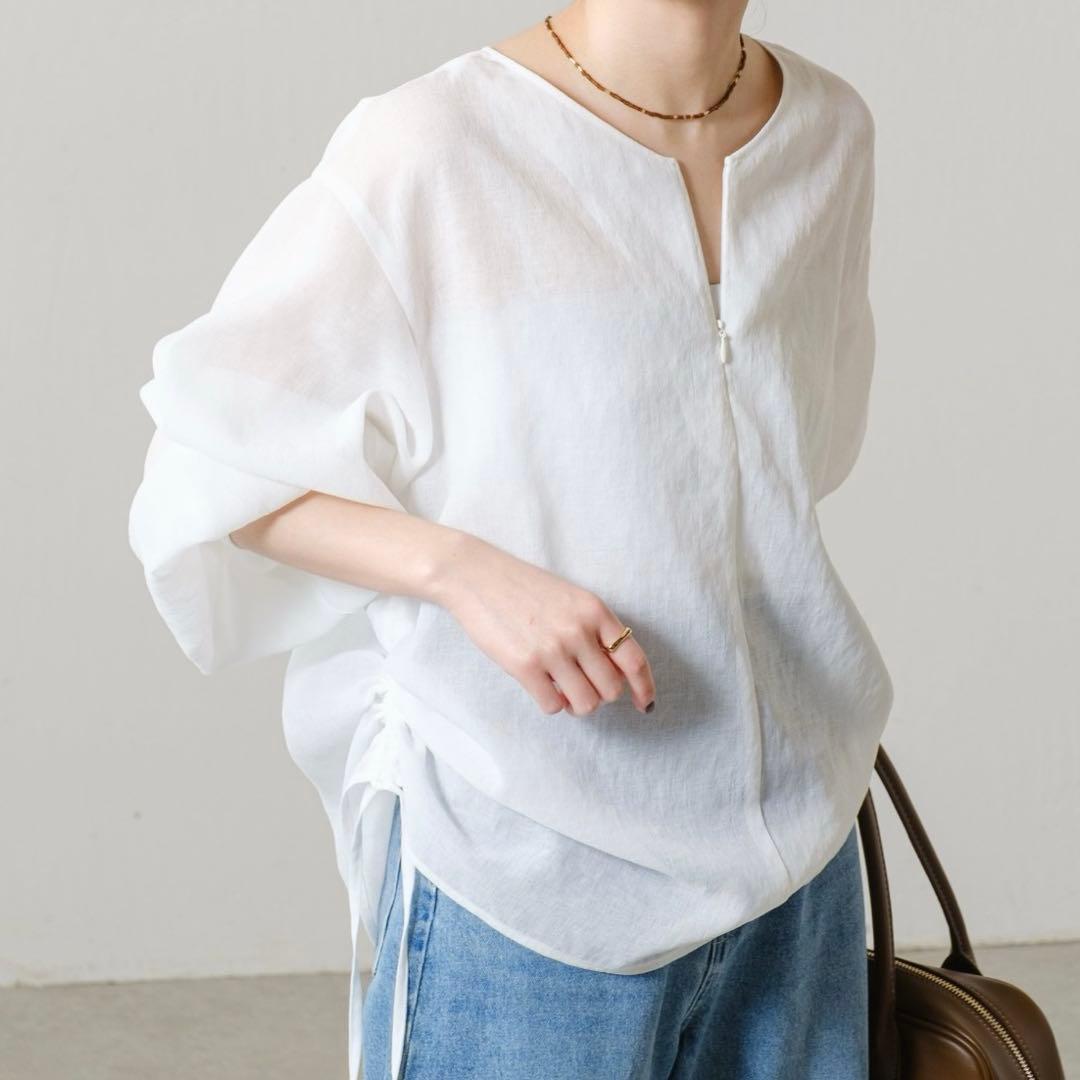 【タグ付】25SS コラージュ ガリャルダガランテ ジップドロストブラウス