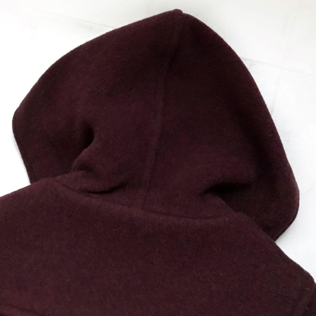 美品 マーガレットハウエル ダッフルコート 旧ロゴ 英国製 木製トグル ワイン