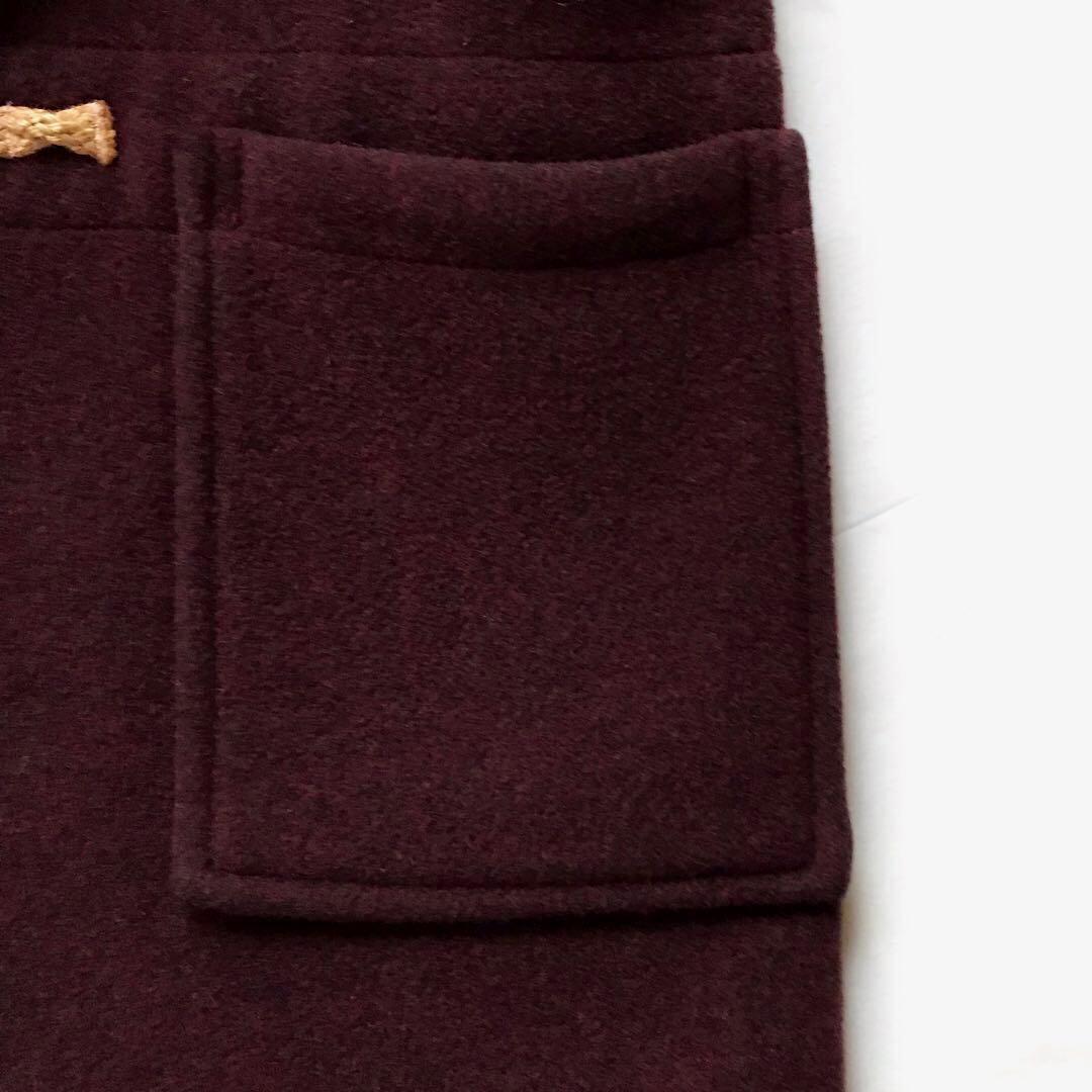 美品 マーガレットハウエル ダッフルコート 旧ロゴ 英国製 木製トグル ワイン