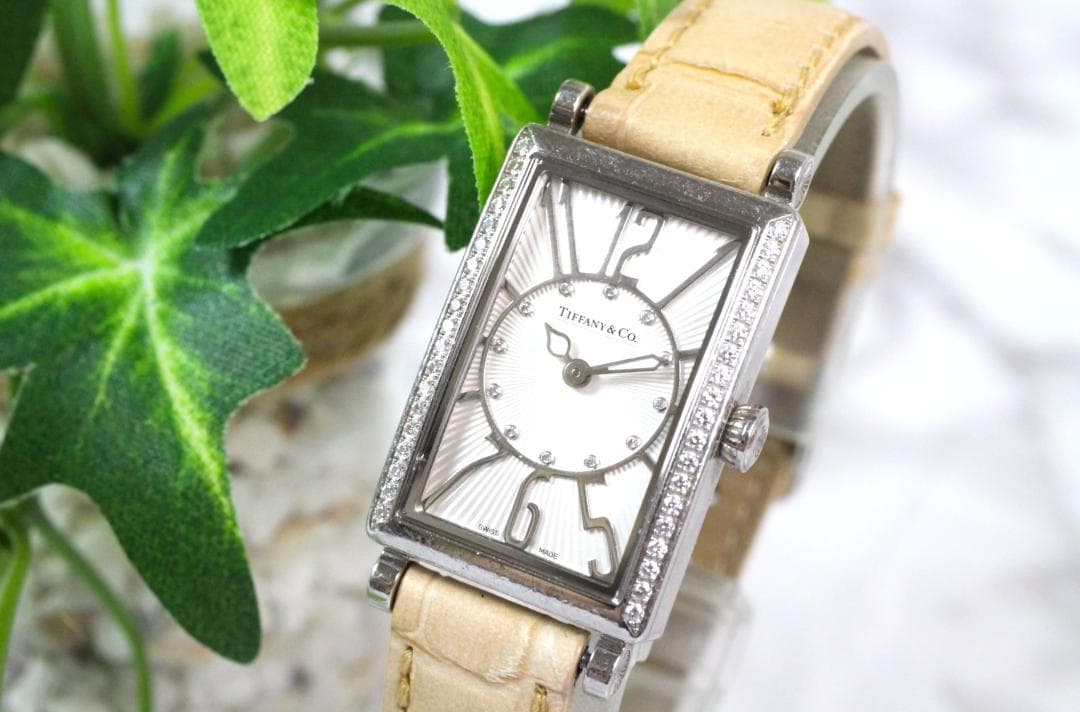 ♡稼働品 Tiffany & Co ダイヤモンド付 時計 Z3000.10.10