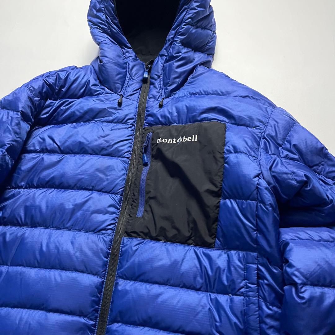 モンベル　コロラドパーカ ブルー ブラック S ダウン パーカー
