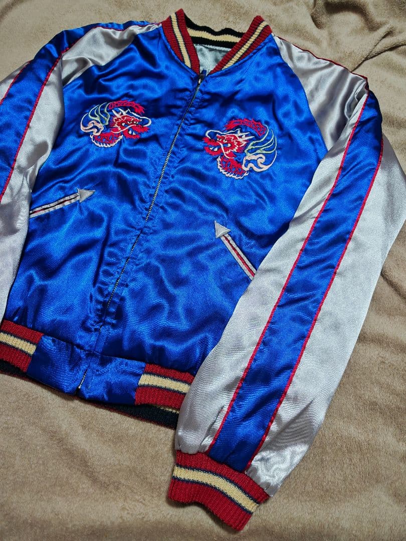 テーラー東洋 ２面用 虎龍 日本限定 スカジャン vintage サテン