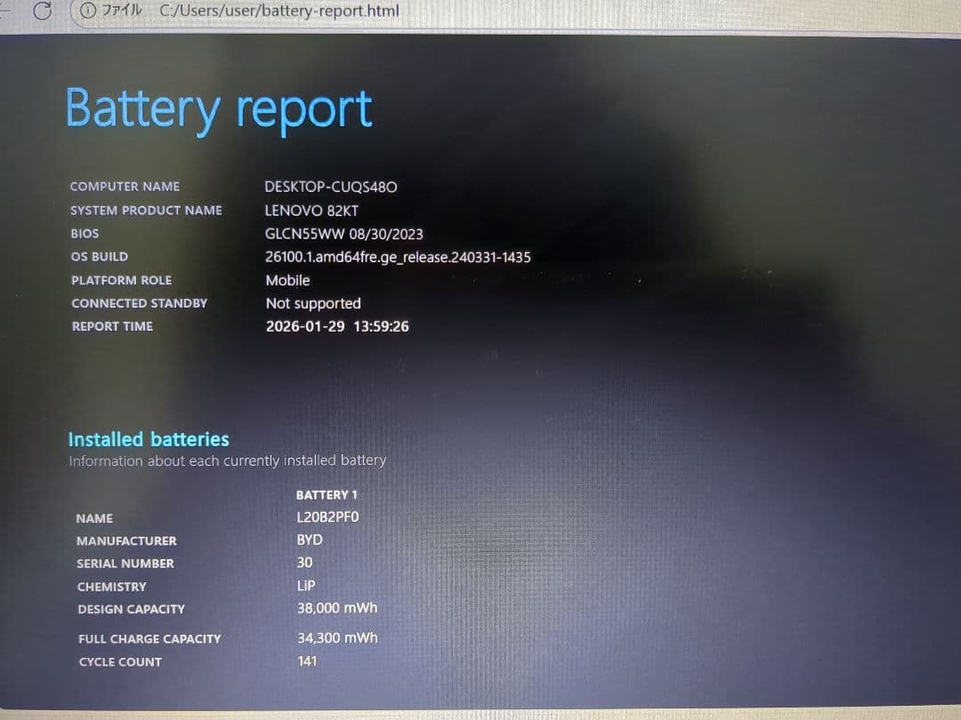 IdeaPad 3 Ryzen 3・8GBメモリ・256GBSSD 14ALC6