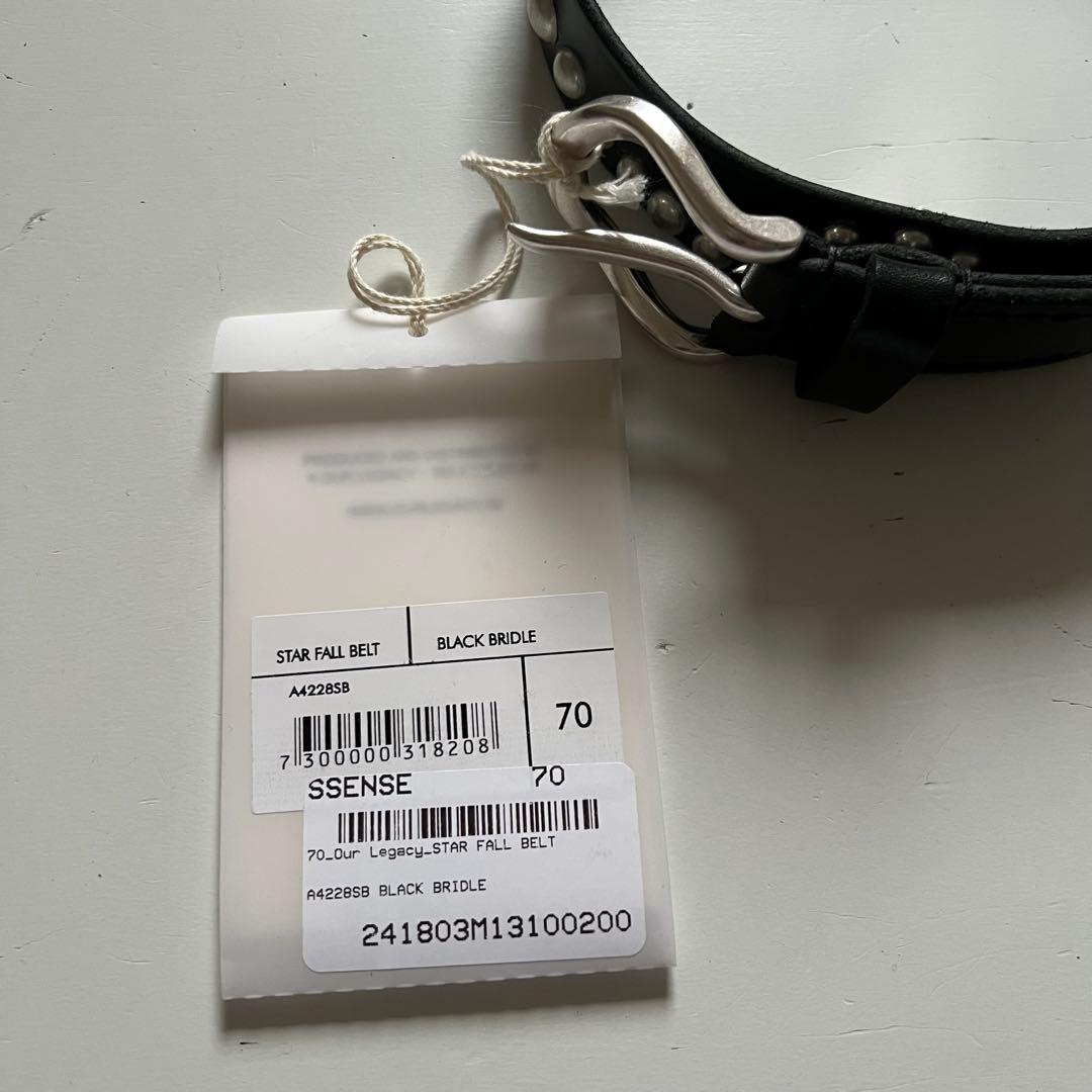 【美品】OUR LEGACY STAR FALL BELT 70サイズ