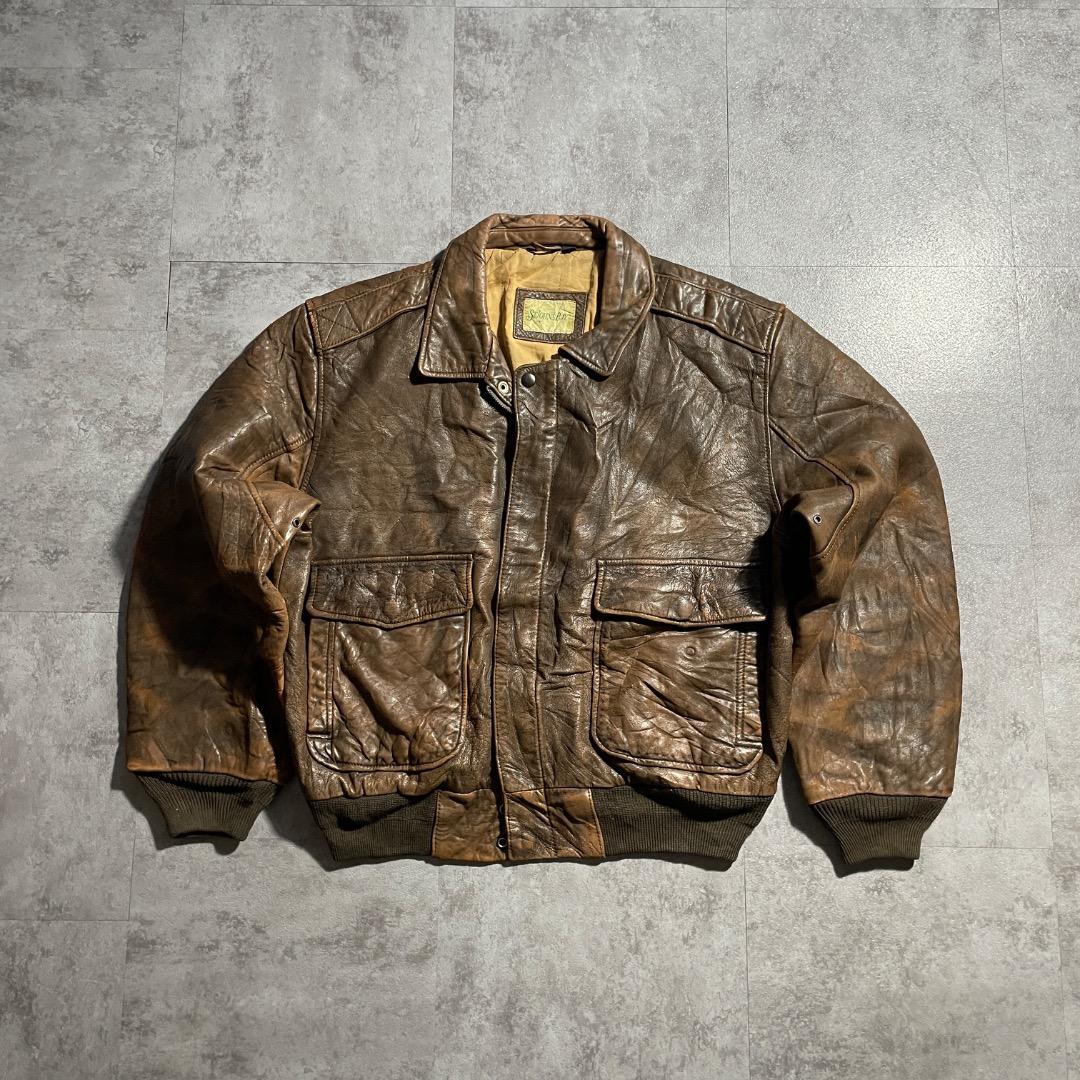 90s StJohn'sBay セントジョンズベイ A2 レザージャケット