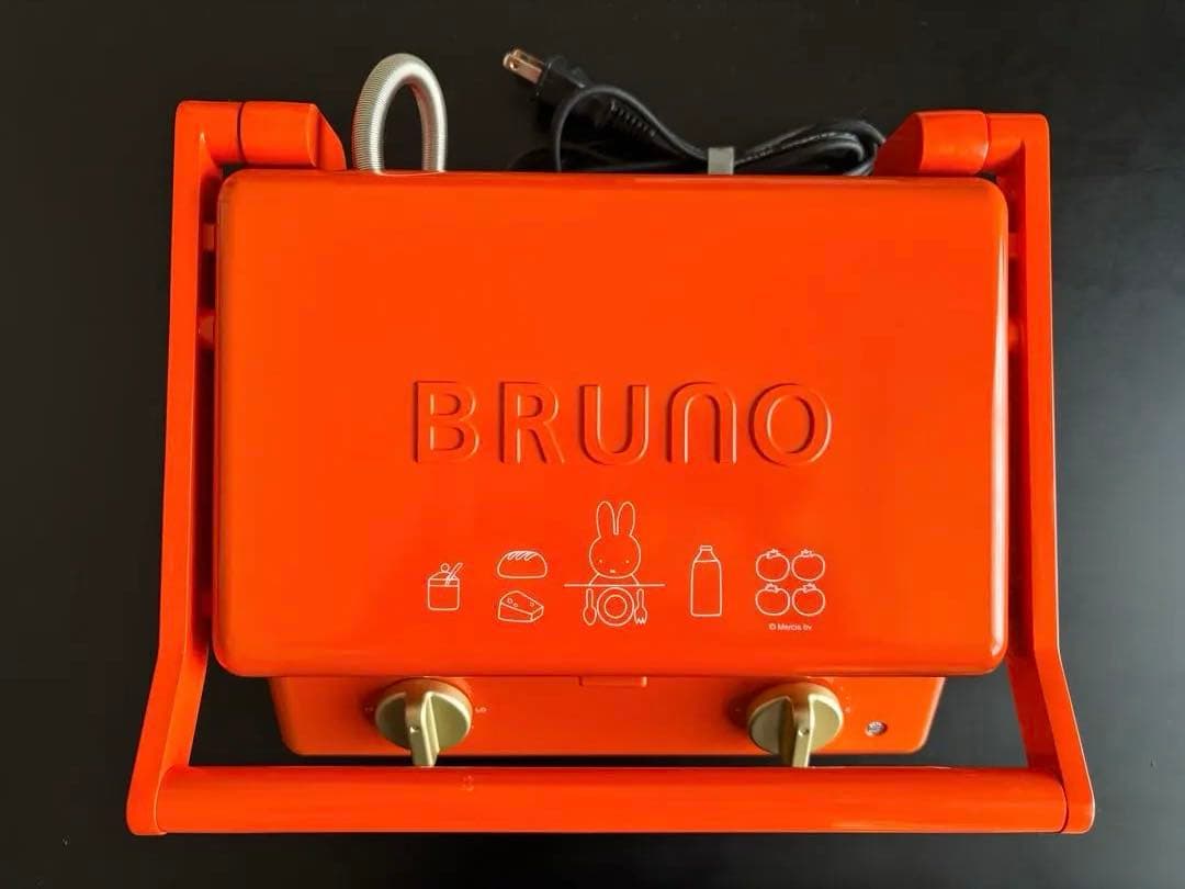 BRUNO ミッフィー　グリルサンド　ホットサンドクッカー オレンジ
