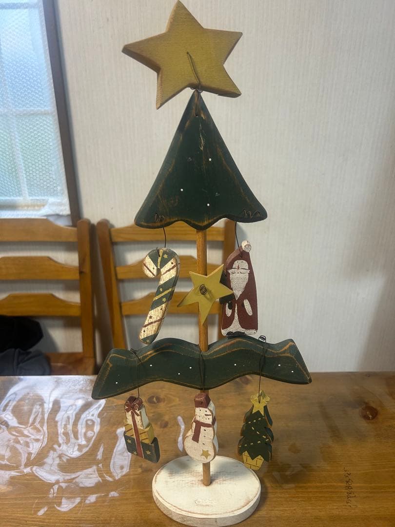 アンファン　木製クリスマスツリー スタンド型