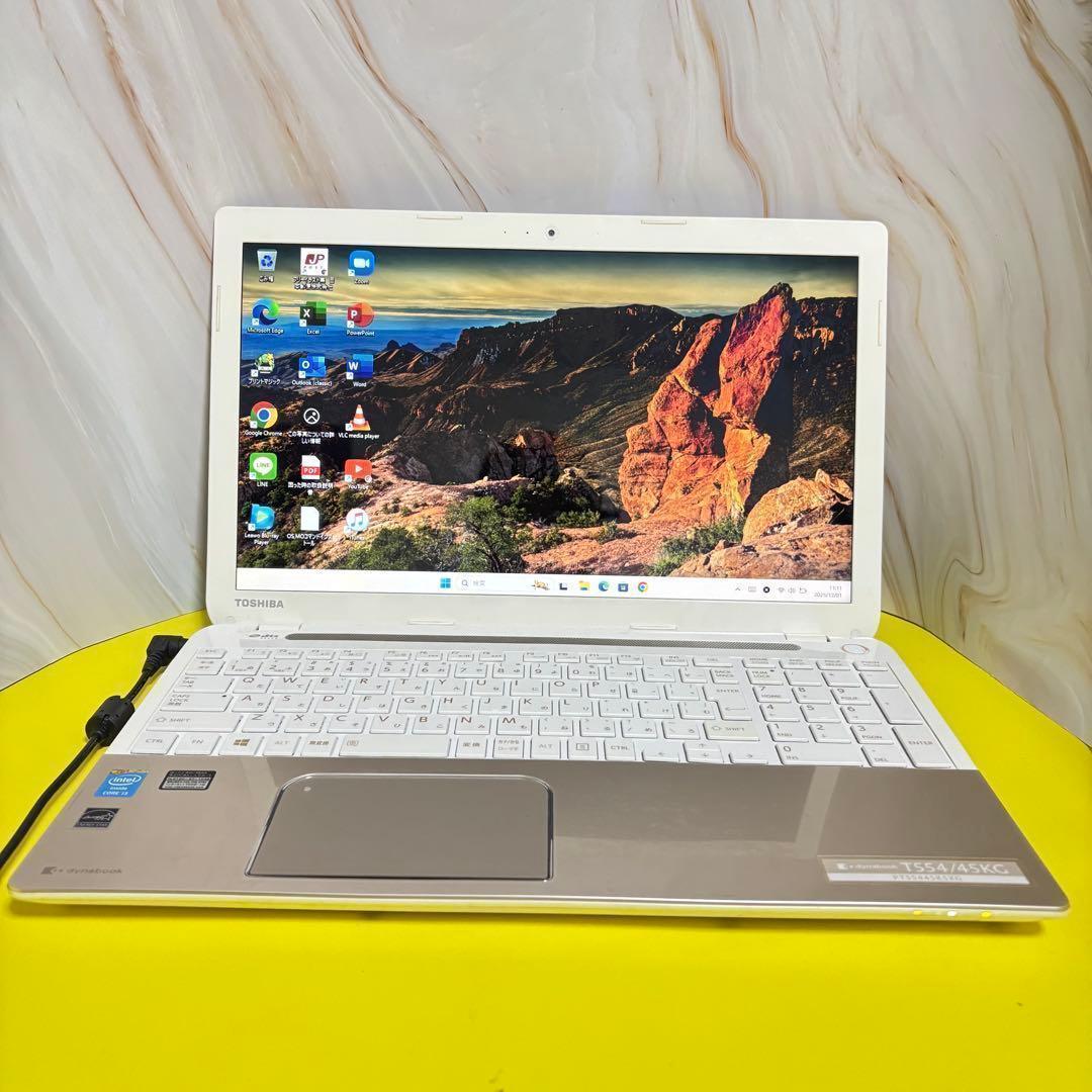 売り尽くし!!カメラ付★Office付★東芝★4世代i3★新品爆速SSD★動作◎