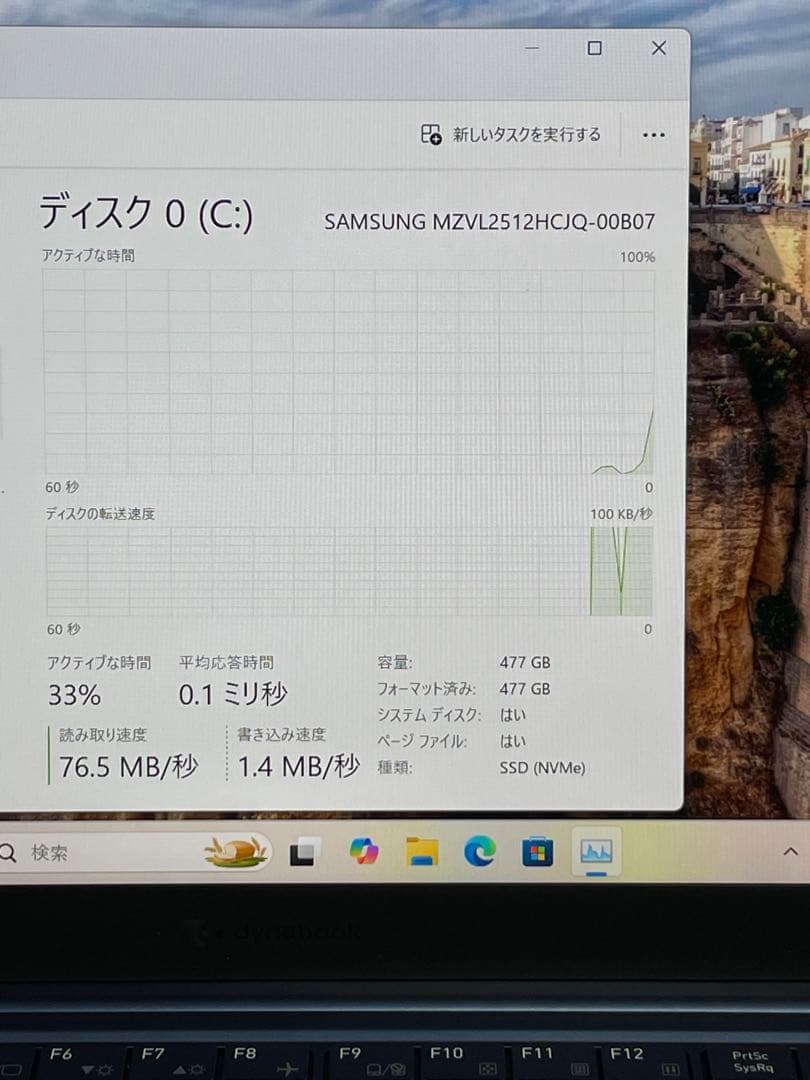 Windowsノート本体 Dynabook RZ/HV i5-1240P 8GB 512GB