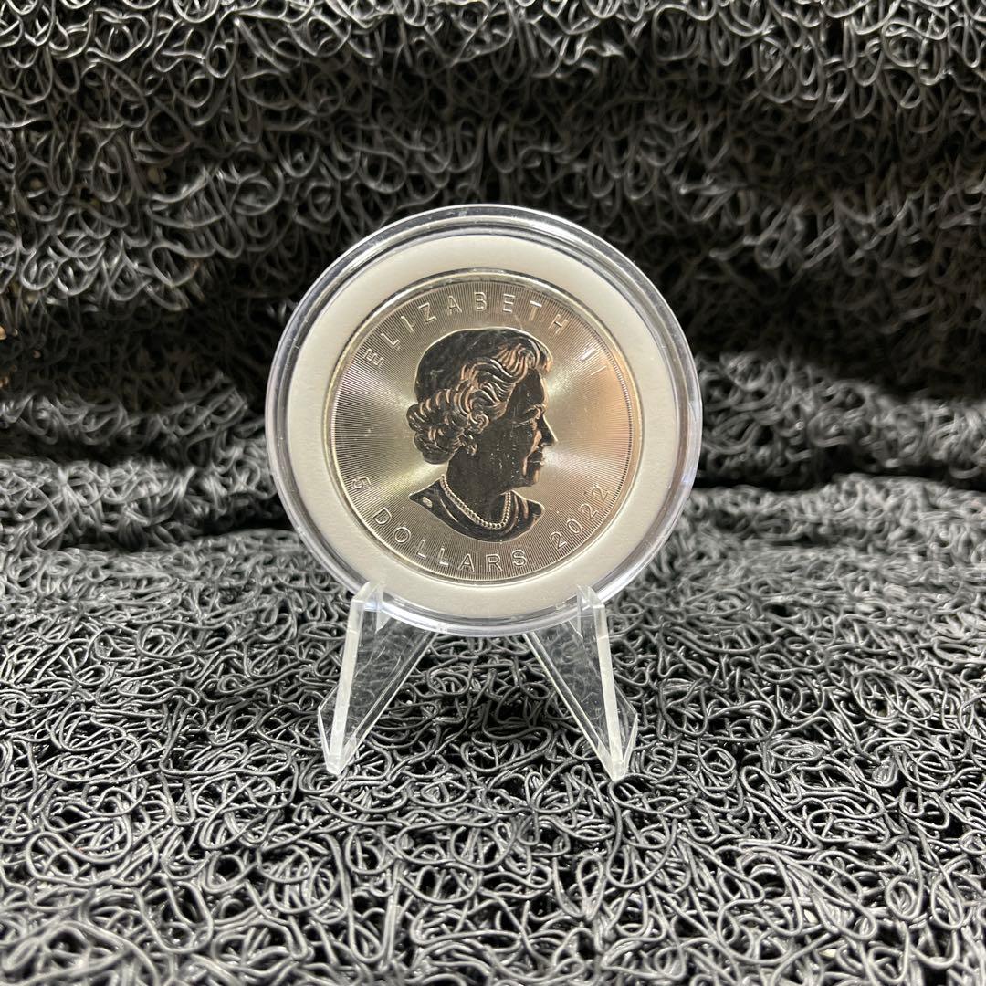 2022年カナダ メイプルリーフ銀貨 2021年メリークリスマス・サンタ純銅