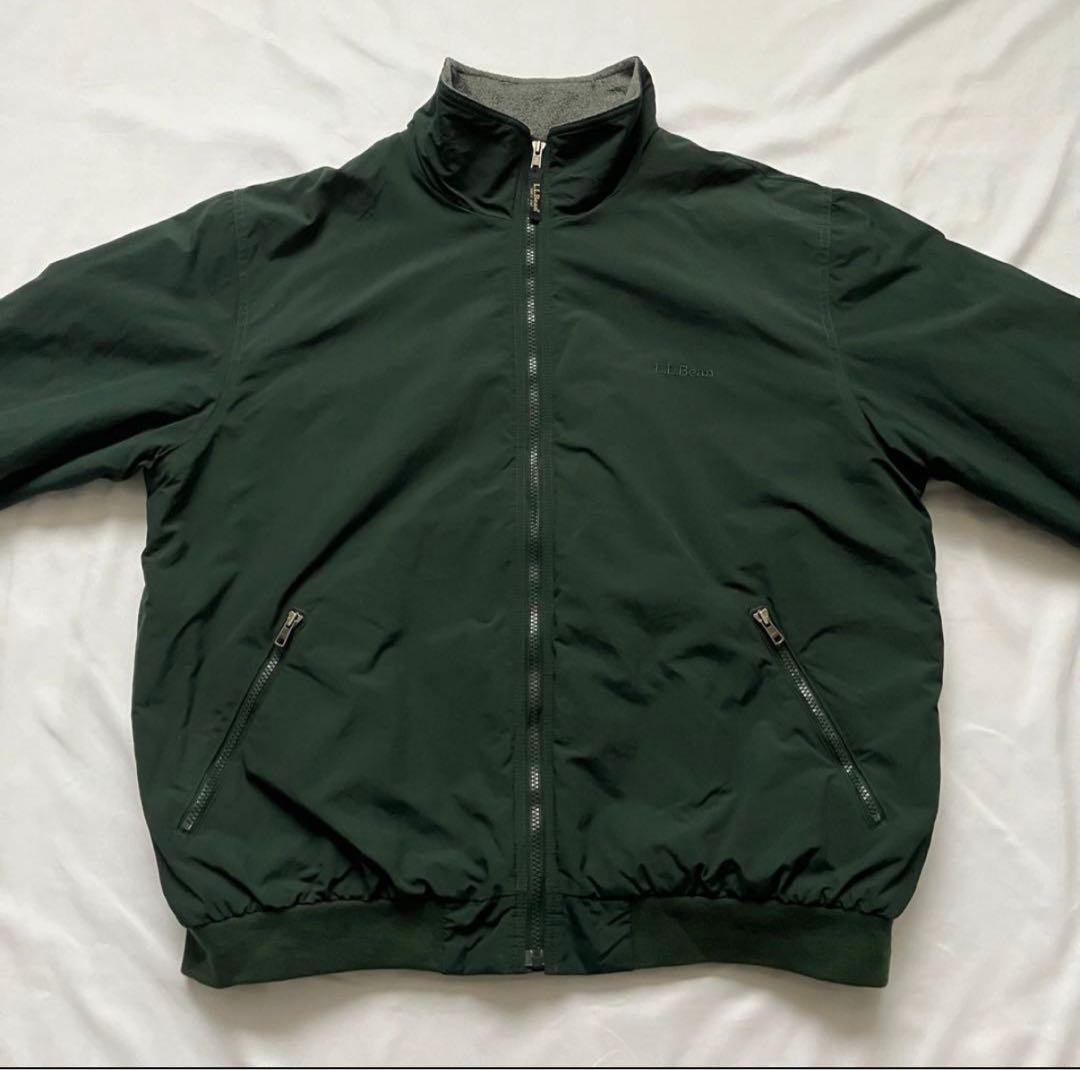 ダークグリーン ナイロンジャケット LLbean