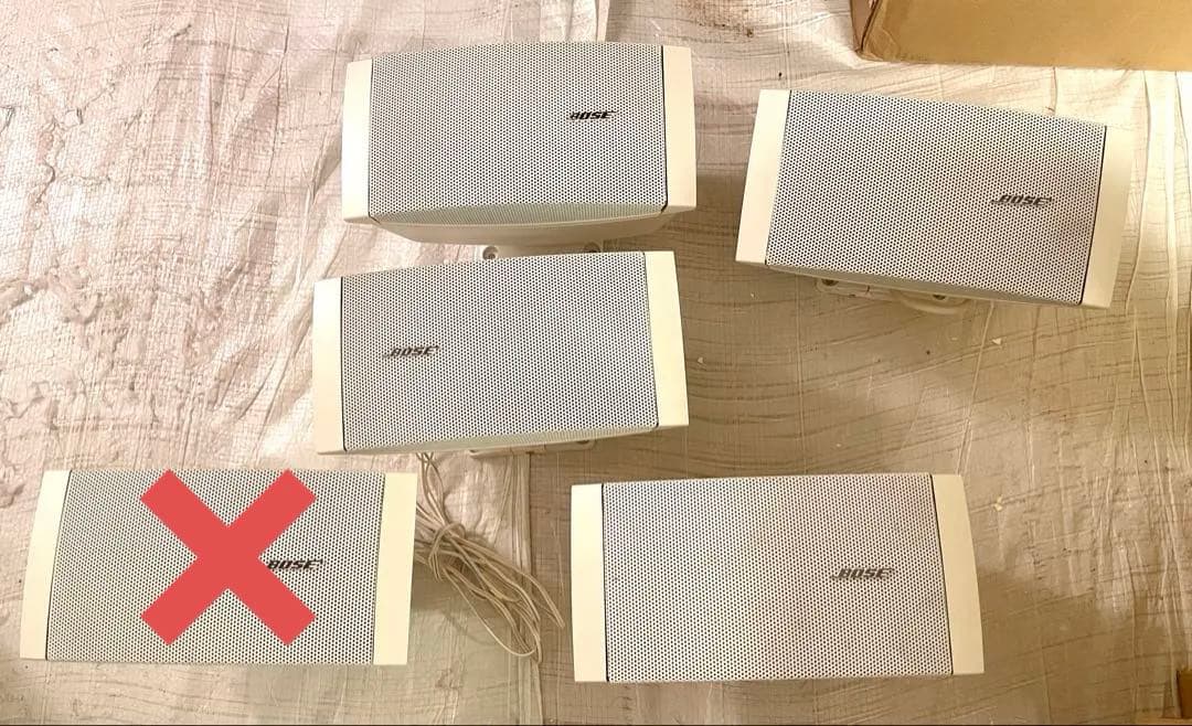 Bose 壁掛けスピーカー 5個セット ホワイト