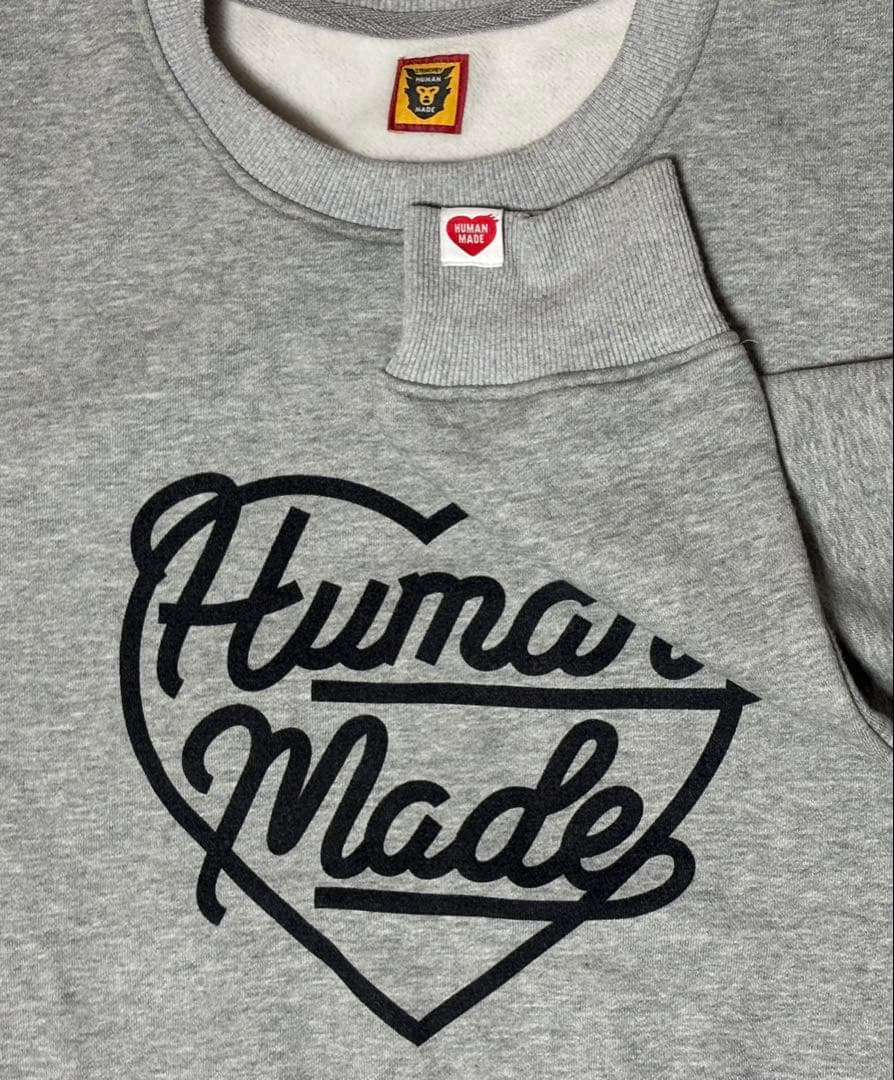 Human Made グレー クルーネック スウェット