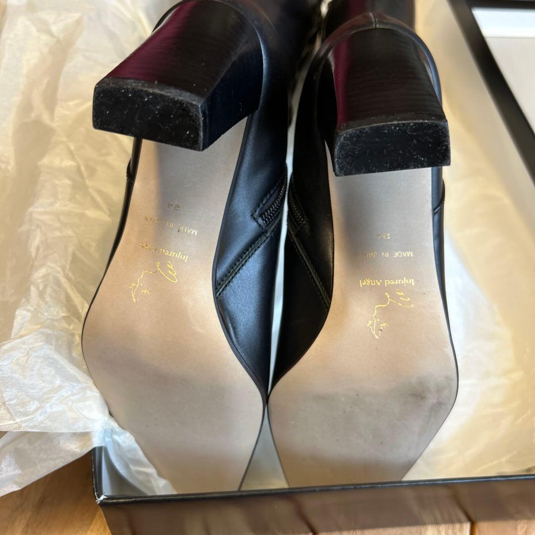 ブティックオオサキ　新品ロングブーツ　黒　24㎝