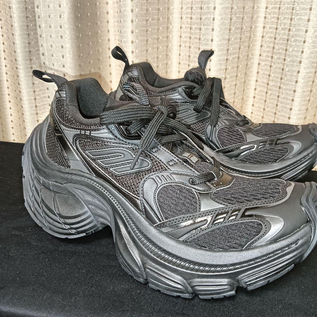 孫悟空さま、娜さまご依頼☆BALENCIAGA ☆１０XL厚底ブラックスニーカー