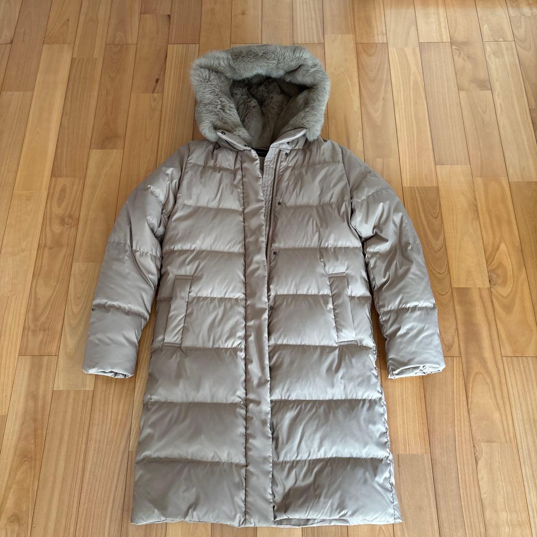 アーバンリサーチ　ラビットフードストレッチロングダウン