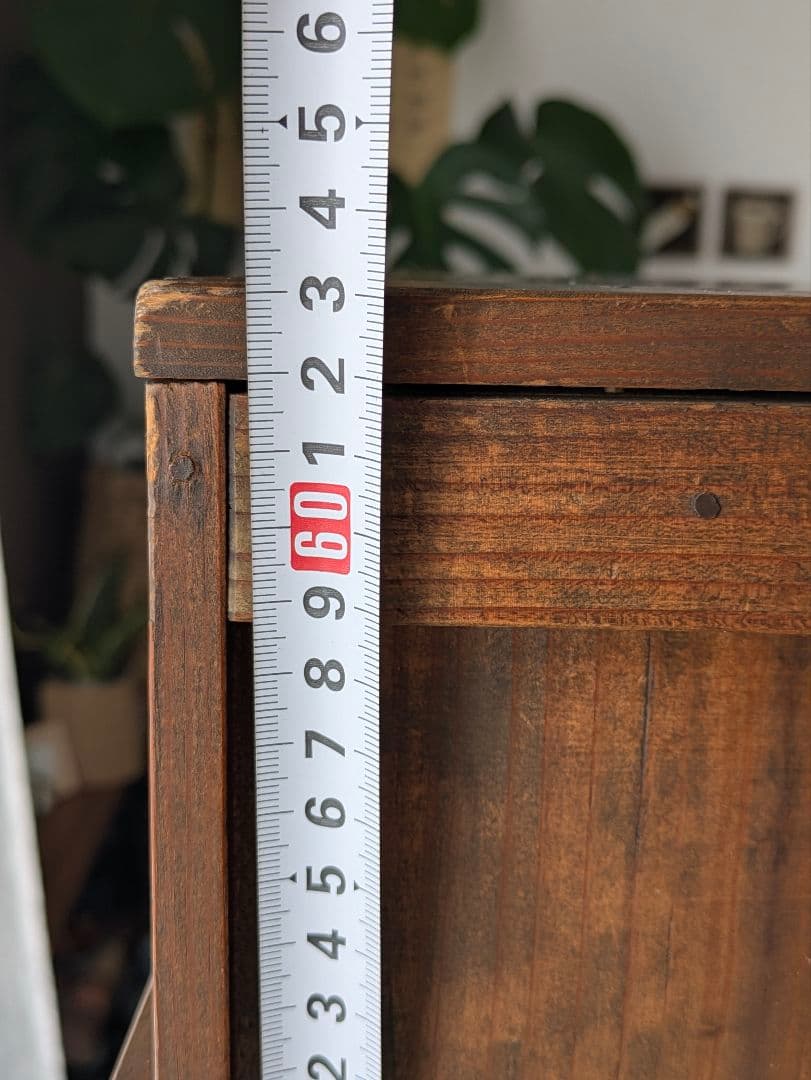 木製　什器　アンティーク　レトロ　食器棚　仕切り棚　収納棚　ラック