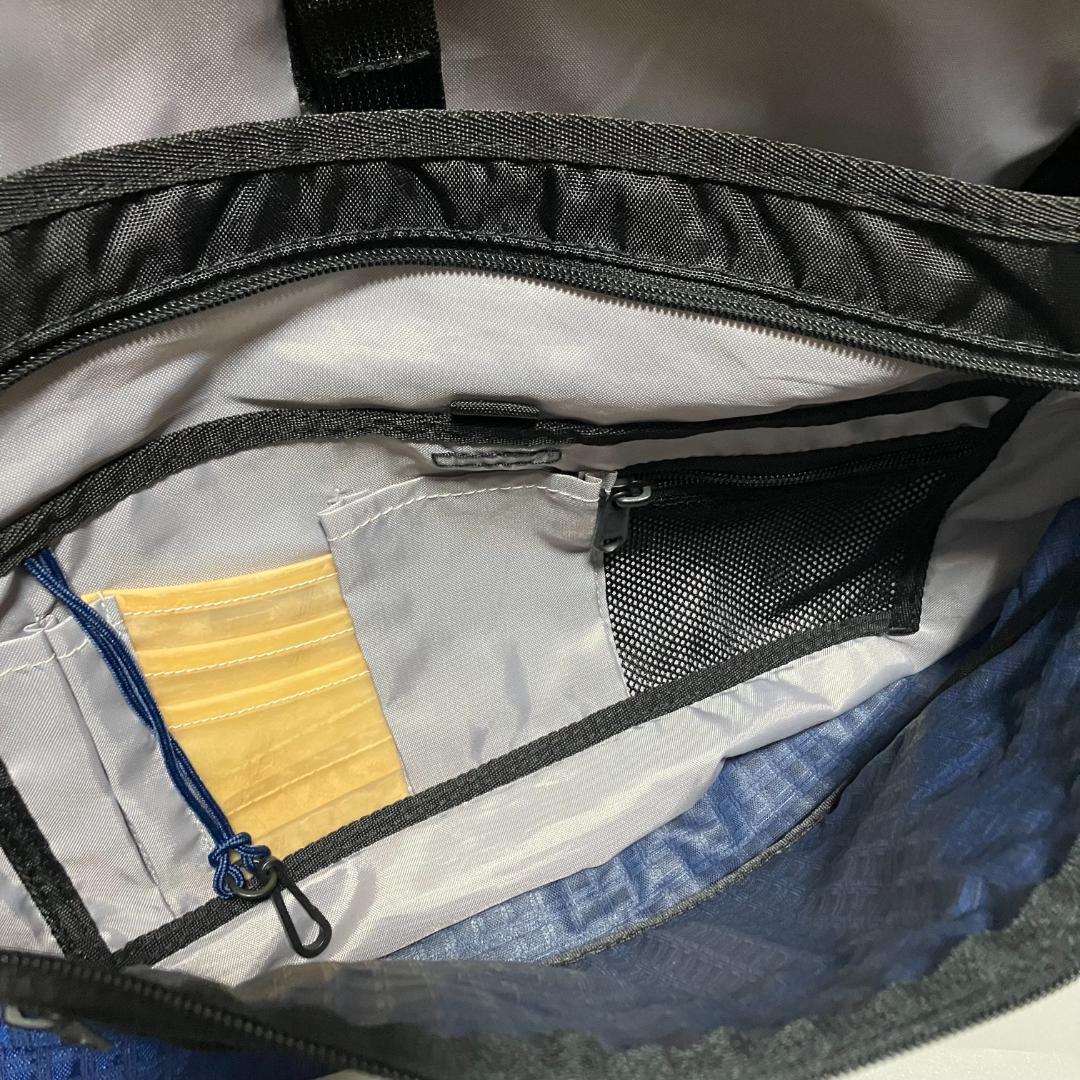 L.L bean ９０s メッセンジャーバッグ ショルダー 織柄　ネイビー