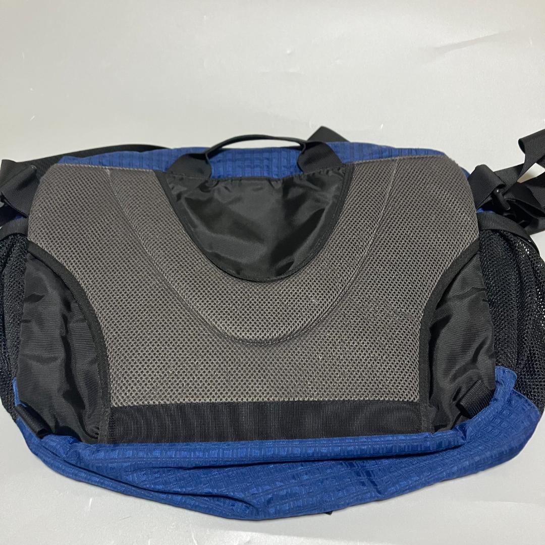 L.L bean ９０s メッセンジャーバッグ ショルダー 織柄　ネイビー