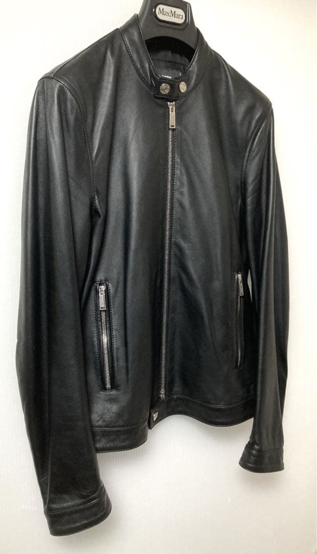 DSQUARED2 約35万円 Single Leather Jacket 44