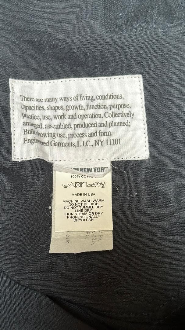 ENGINEERED GARMENTS、オーバーオール、アメリカ製