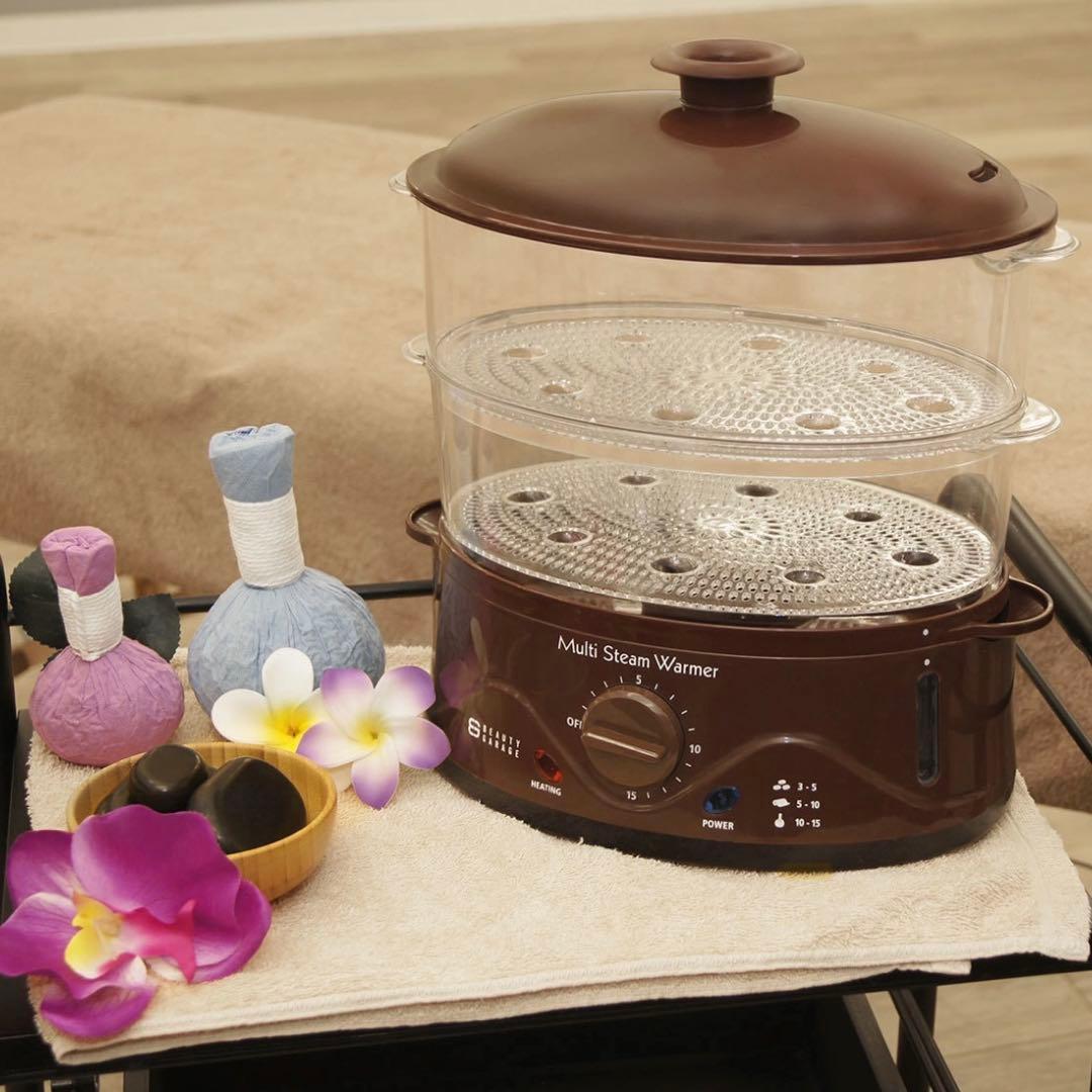 業務用マルチスチームウォーマー　ホットストーン　ハーブボール　タオル