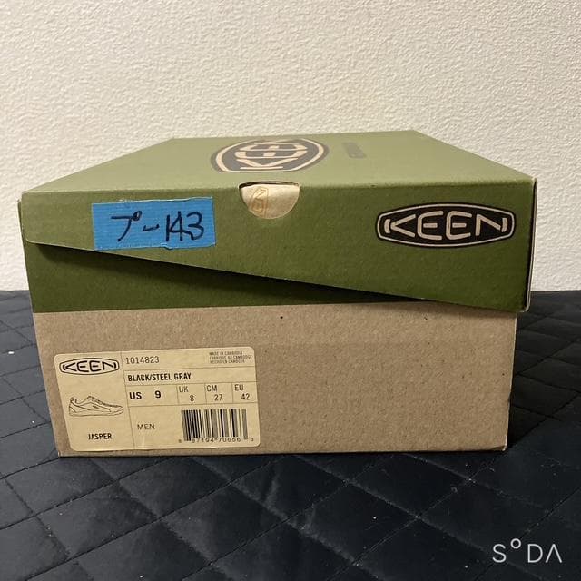 【未使用】KEEN JASPER ブラック（プー143）