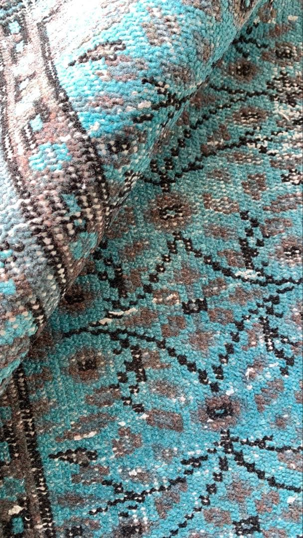 110×197 \"TEAL” ViNTAGE TURKiSH RUG