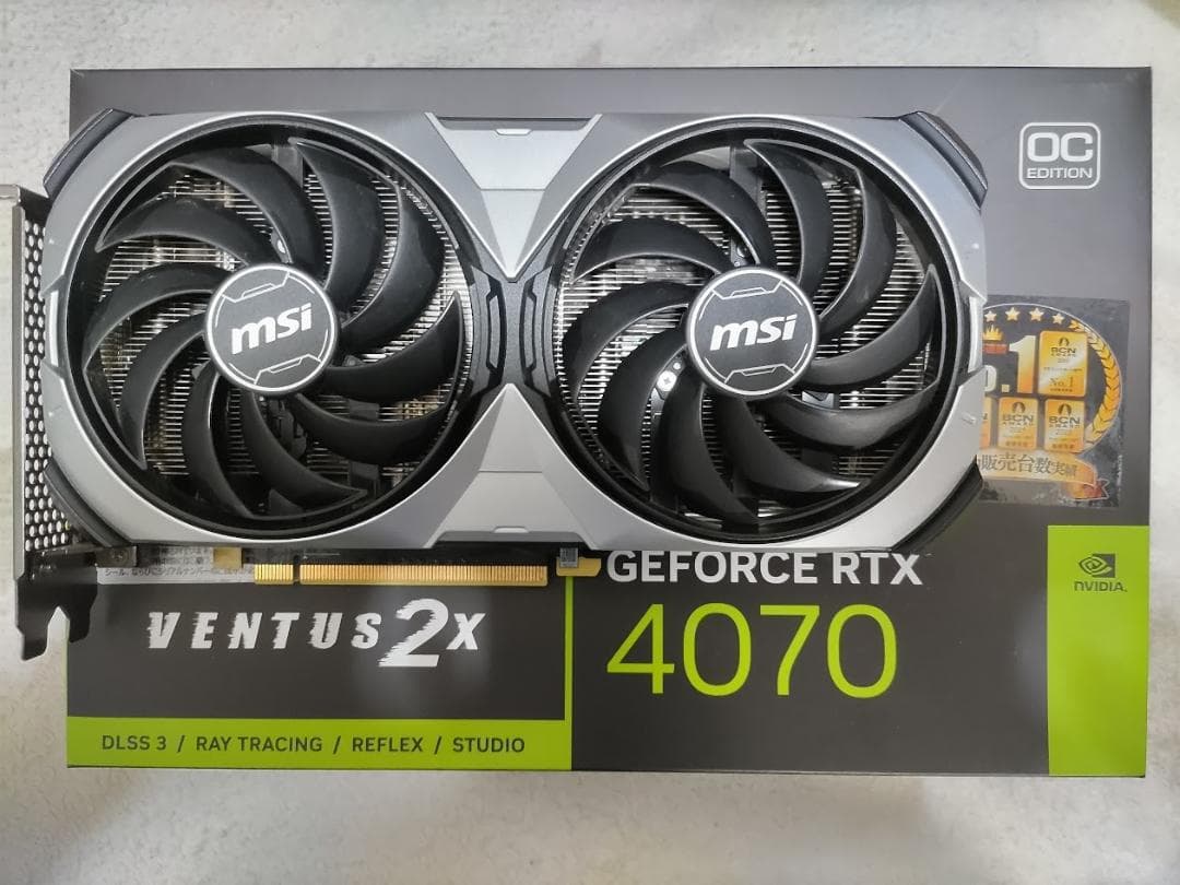 s*n様 MSI GeForce RTX 4070 VENTUS 2X 12G