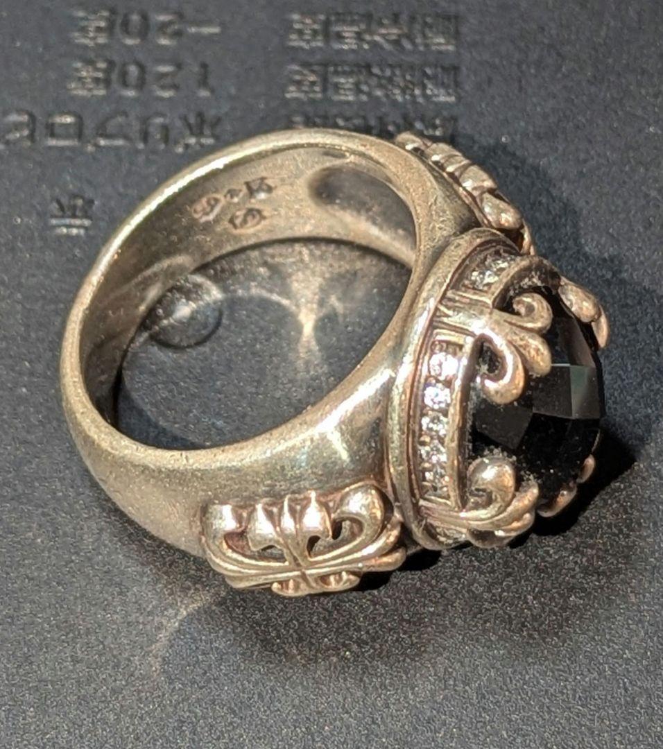 超レアA&G石付きシルバーリング