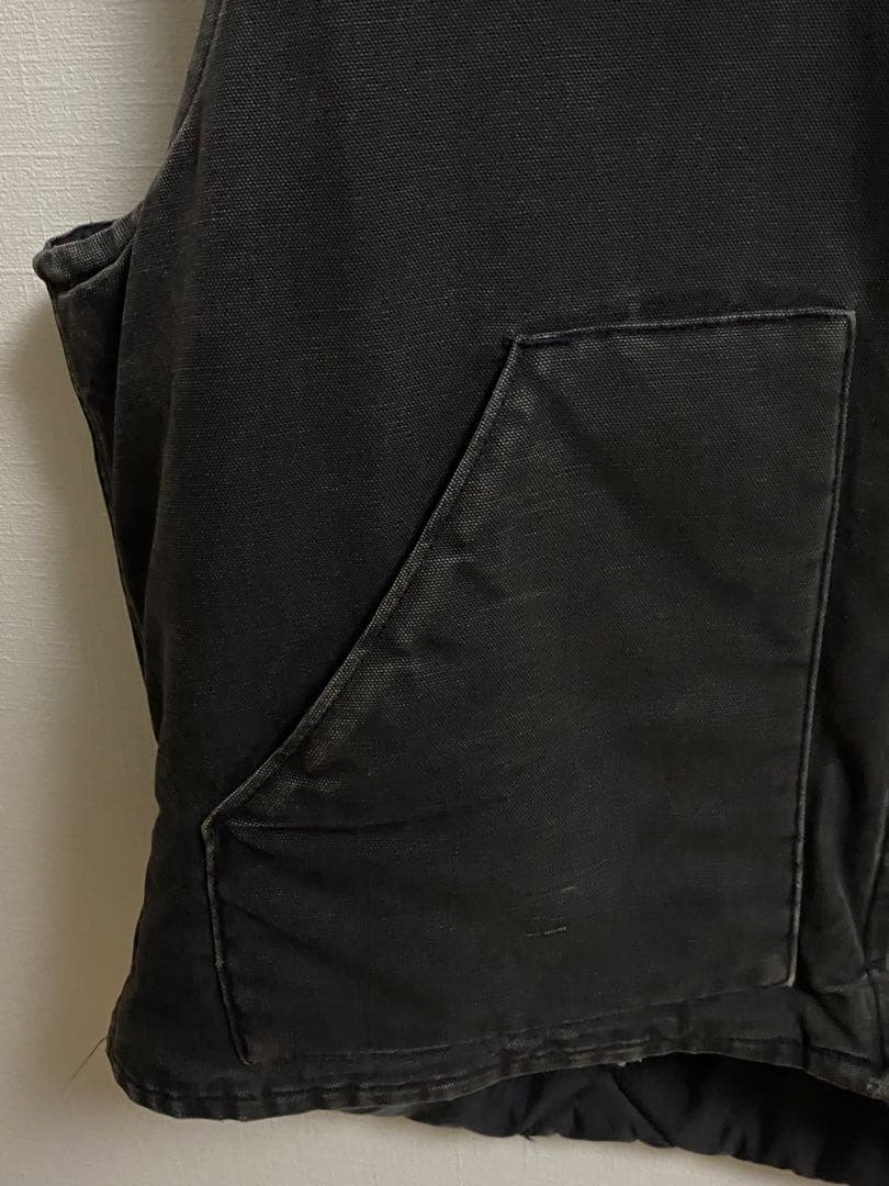 USA製　90s カーハート Carhartt ダックベスト BLK ブラック