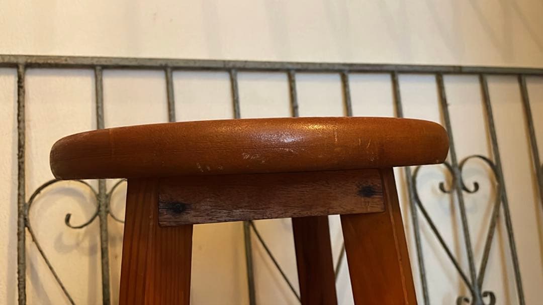 昭和 レトロ ヴィンテージ アンティーク スツール 丸椅子　古道具　蚤の市