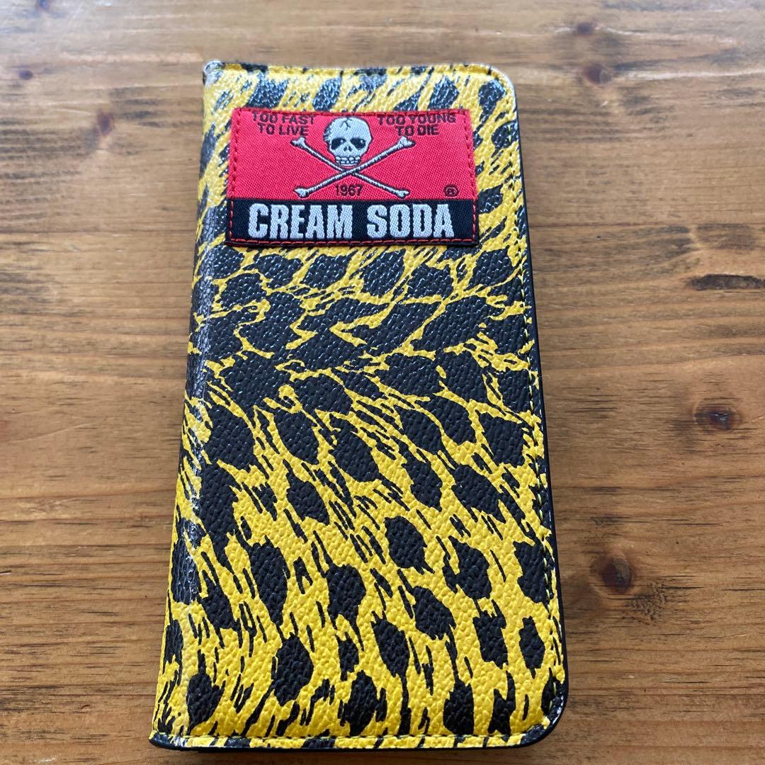 CREAM SODA ヒョウ柄手帳型ケースiPhoneケース