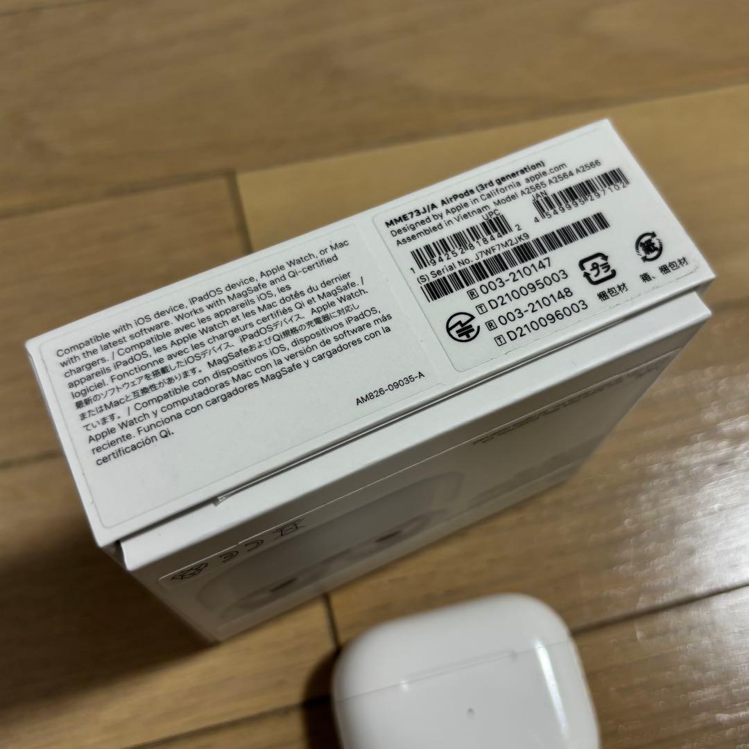 第3世代 中古品 国内版 正規品 Apple AirPods MME73J/A