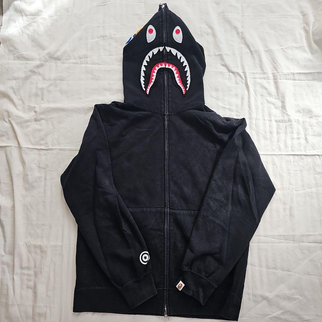 A BATHING APE シャーク フルジップ フーディー