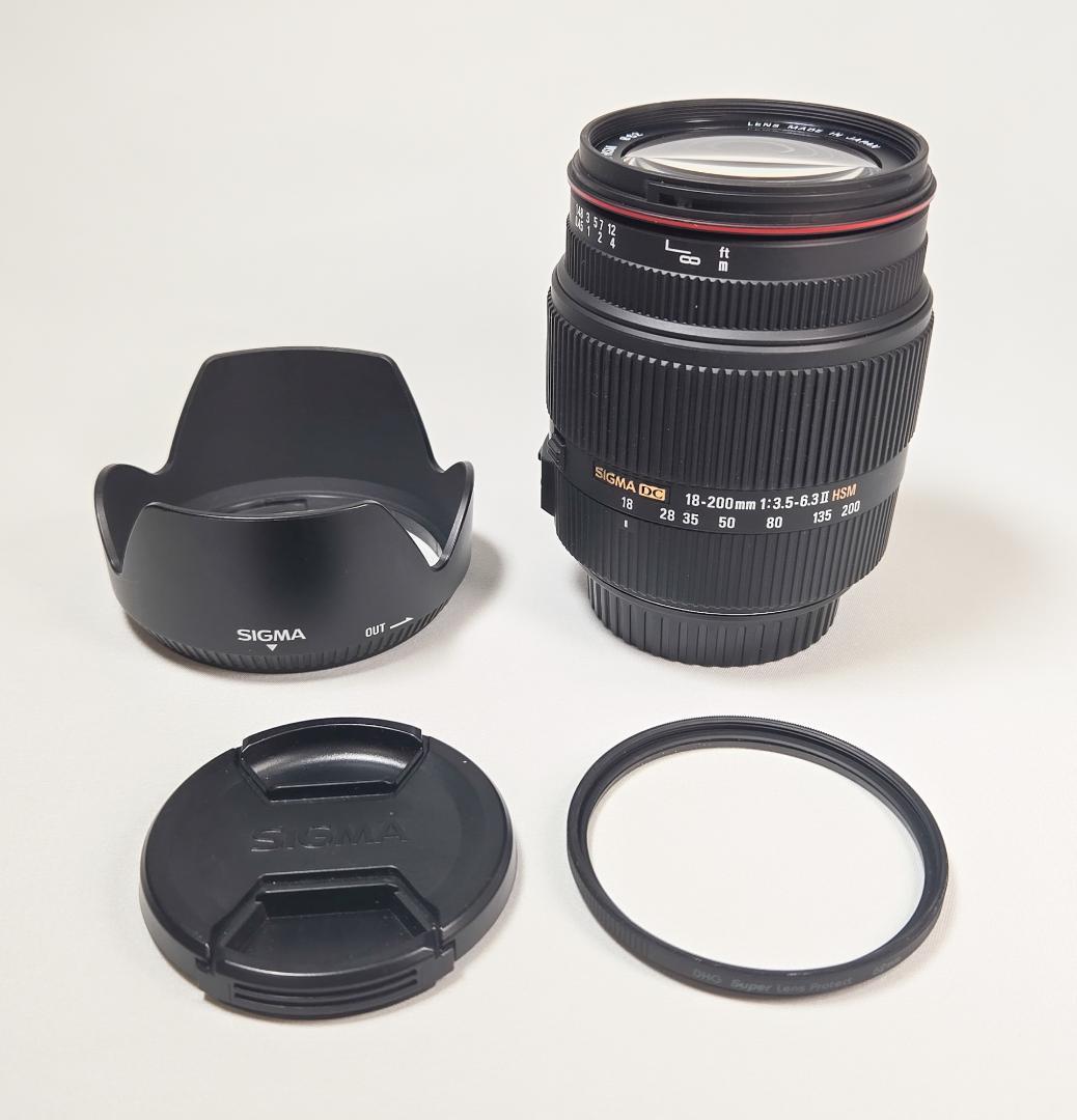 レンズ(ズーム) SIGMA 18-200mm F3.5-6.3 II DC OS HSM EF