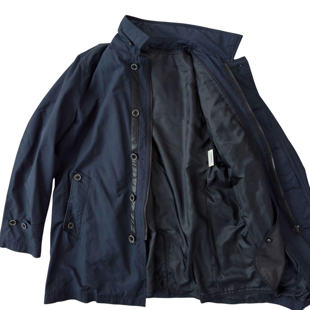 JOSEPH ABBOUD ジョセフアブード コート ネイビー L ミドル丈