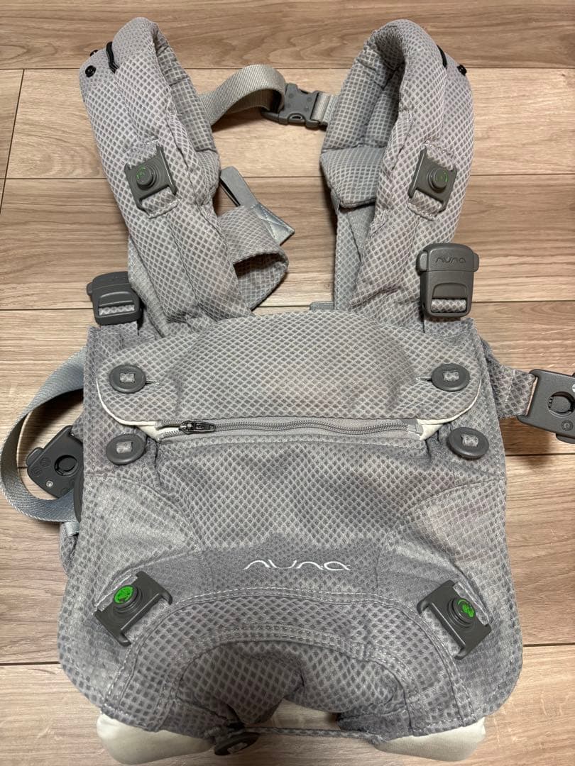 NUNA メッシュ ベビーキャリア グレー