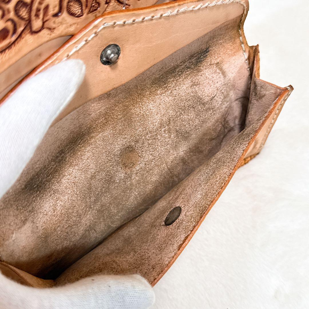 Leather Craft You バイカーズウォレット ロープ付き ターコイズ