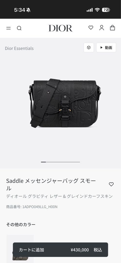 Dior Saddle メッセンジャーバッグ スモール　美品