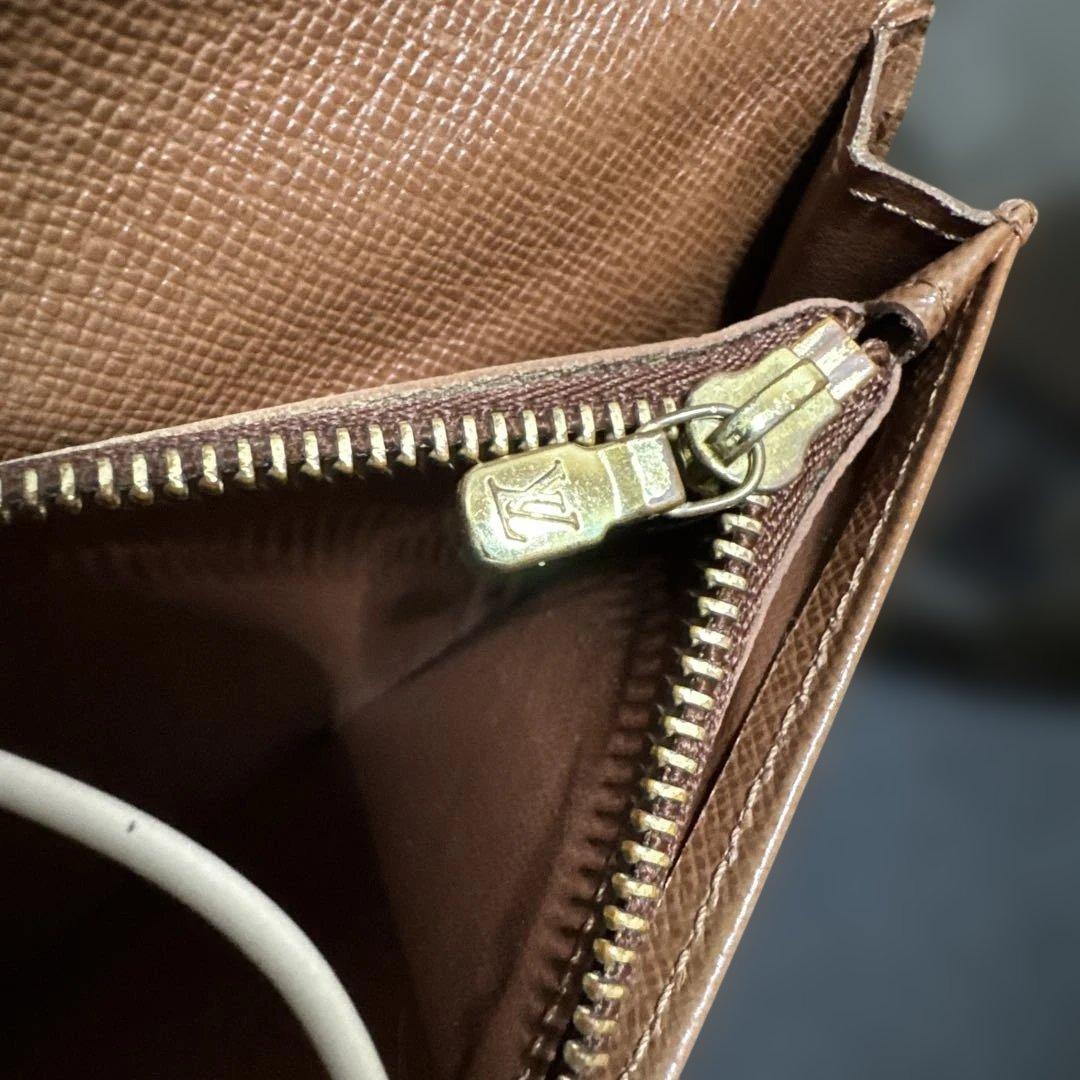 11☆美品☆モノグラム♪ポルトフォイユ ブラザ 二つ折り長財布