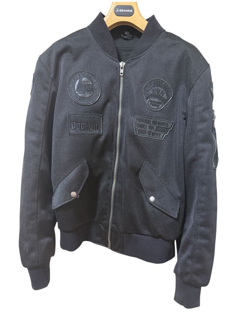 DEGNER CLASSIC BRAND ボンバージャケット XL ブラック