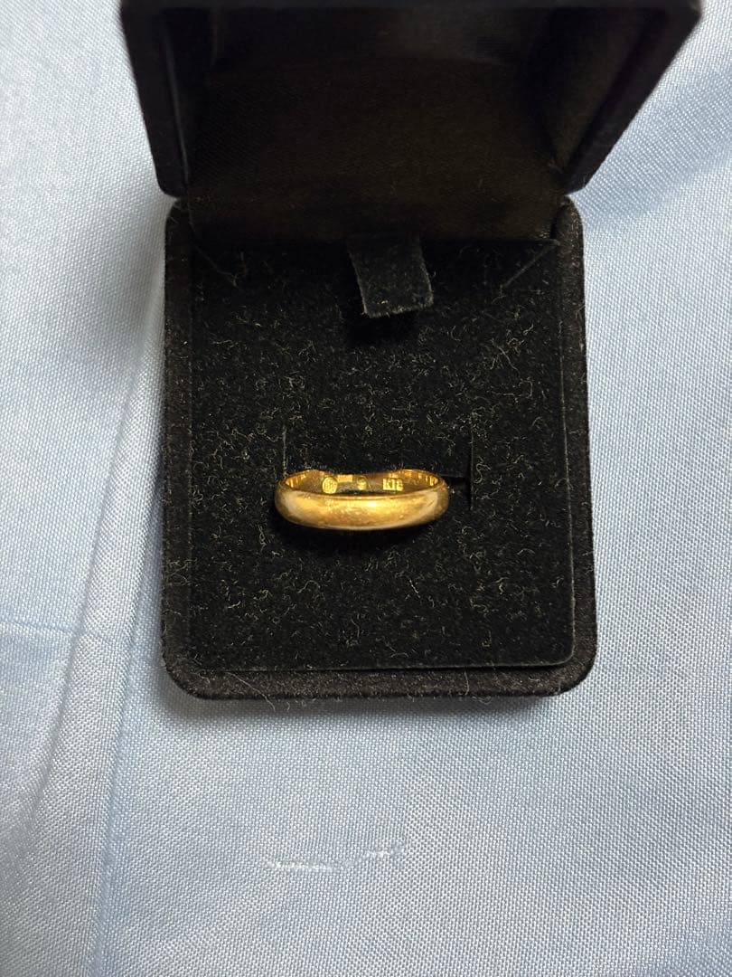 k18 9号　約4g　バンドリング　シンプルリング