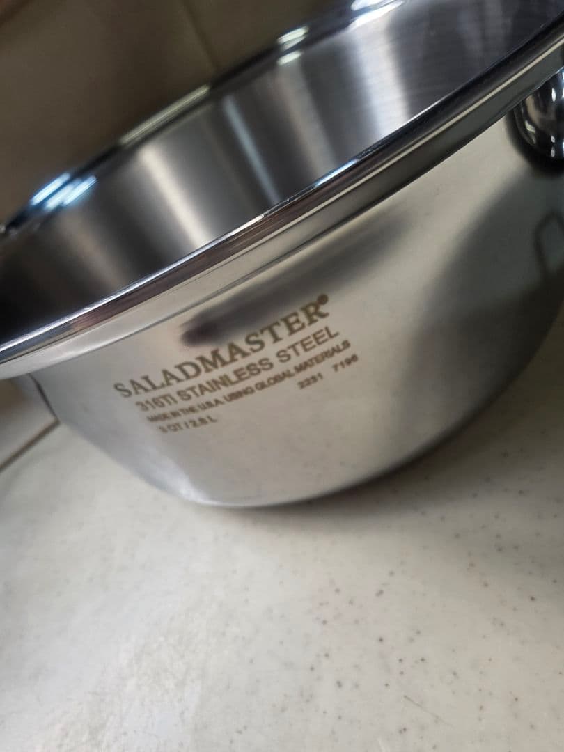 サラダマスター(SALADMASTER) ３QT 深型鍋　&　蒸し器　Set