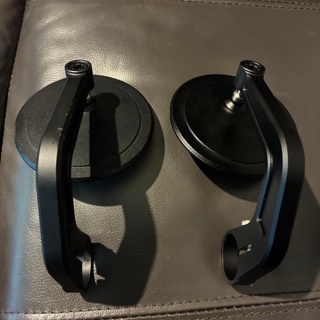 ハイビジミラー バーエンドミラー YAIBA CIRCLE ブラック