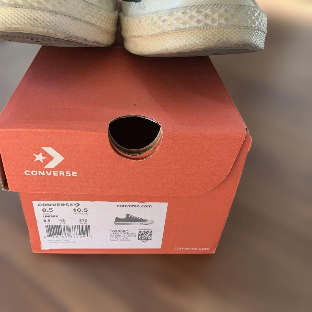 箱有り日本未発売❗️チャックテイラーコンバース　ct70 ブラック8.5 27cm